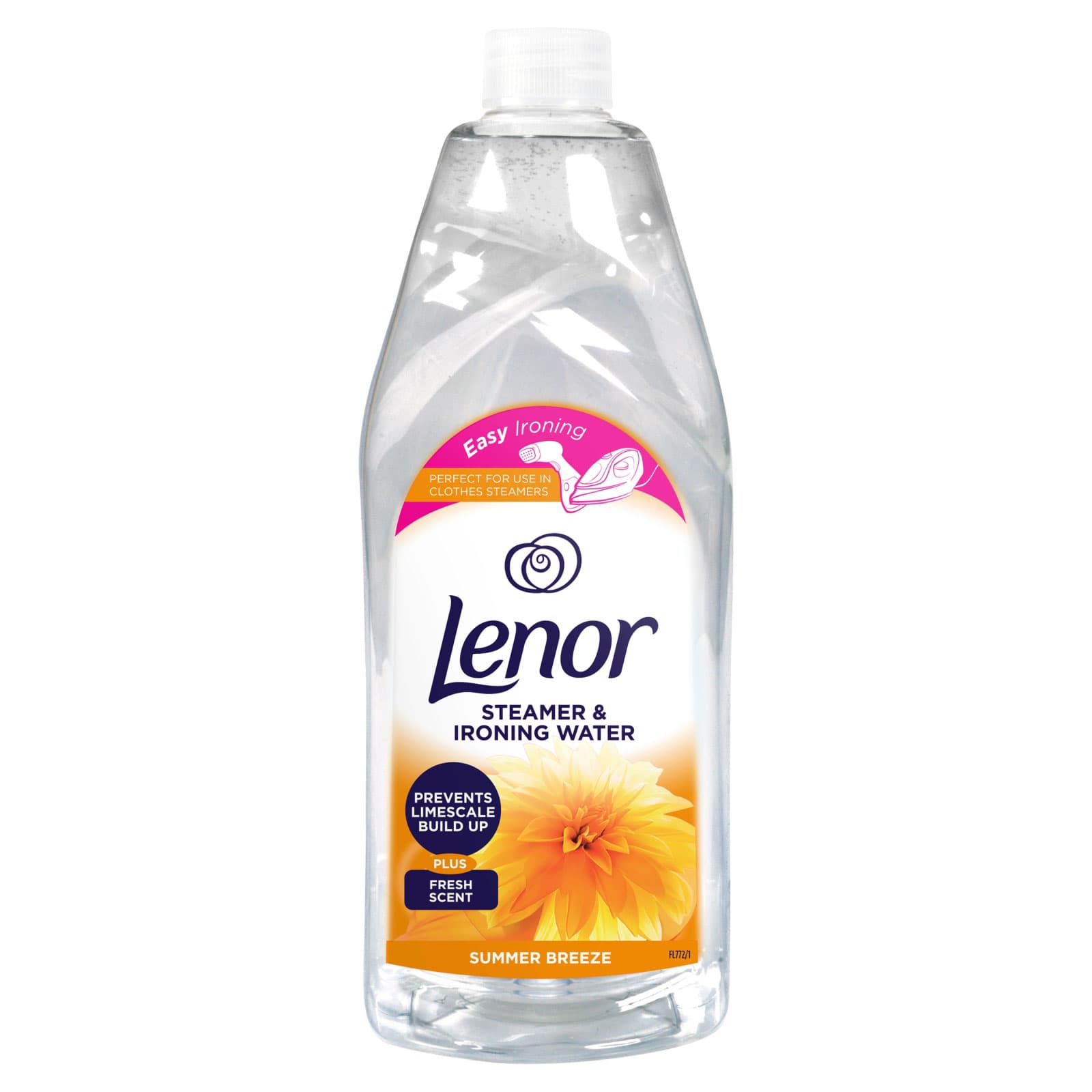مایع اتو لنور Lenor خوشبو کننده و افزایش دهنده اتو پذیری لباس رایحه Summer Breeze حجم یک لیتری — تصویر ۲