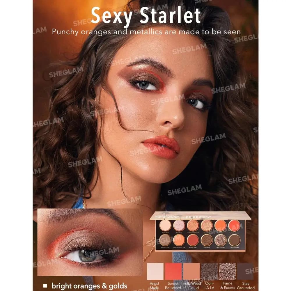 پالت سایه شیگلم Sheglam مدل Stay Juicy, LA لس آنجلس — تصویر ۱۱