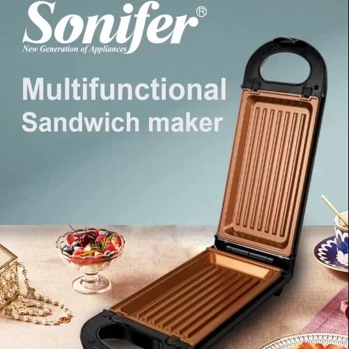 وافل ساز پنج کاره سونیفر sonifer sandwich maker 5 in 1 دونات ساندویچ گریل مدلSF-6121 — تصویر ۱۲