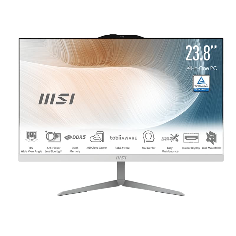 کامپیوتر همه کاره 23.8 اینچی ام اس آی مدل ALL IN ONE MSI AM242P 1M Core5-120U 16GB 1TB SSD Intel