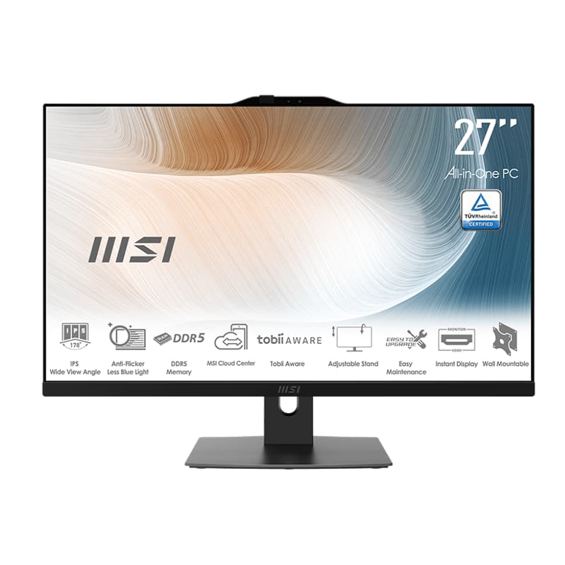 کامپیوتر همه کاره 27 اینچ ام اس آی مدل ALL IN ONE MSI AM272P 1M Core3-100U 16GB 512GB SSD INTEL