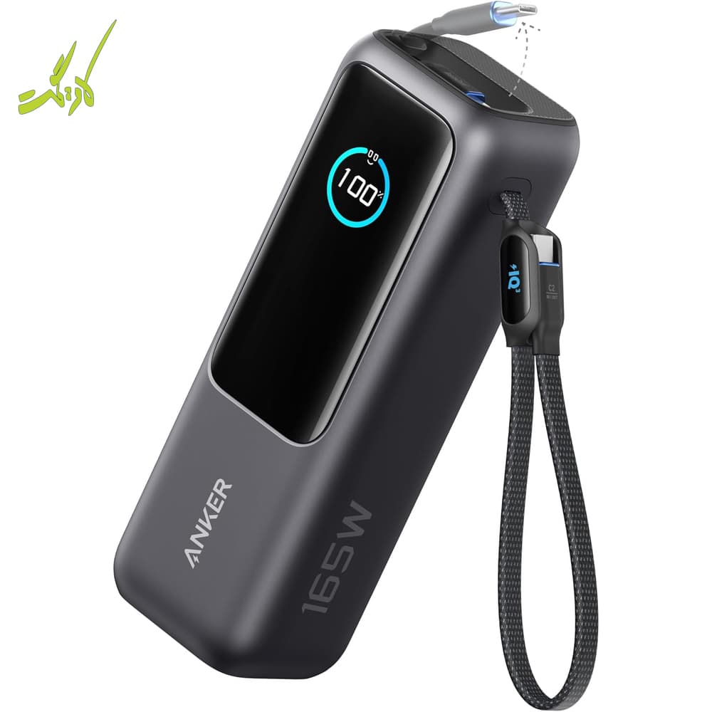 پاوربانک ۲۵۰۰۰ میلی آمپر ۱۶۵ وات انکر Anker Zolo PowerBank 25000 165W A1695