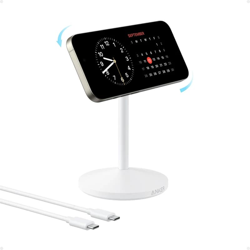 شارژر بیسیم مگسیف انکر Anker MagGo Wireless Charging Station 15W Qi2 A25X1 — تصویر ۱۲