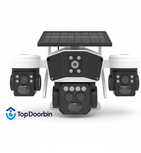 دوربین مداربسته سولار سیم کارتخور 4 لنز زومدار 10X اوکم پرو