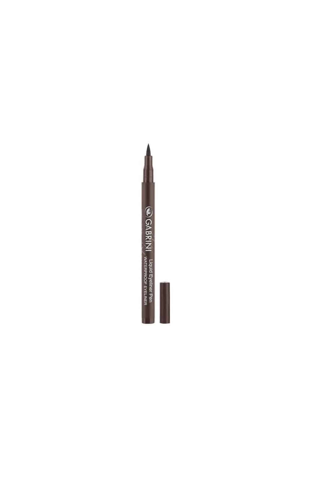 خط چشم ماژیکی گابرینی GABRINI مدل LIQUID EYELINER PEN رنگ قهوه ای — تصویر ۳