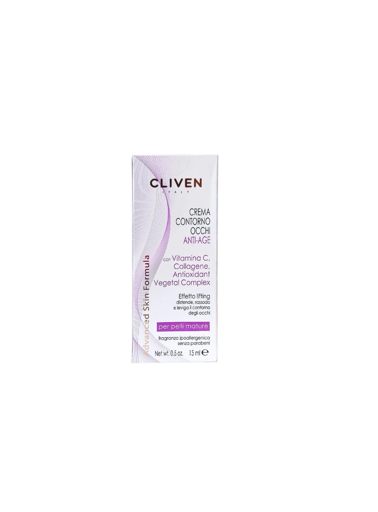کرم دور چشم کلیون CLIVEN ضد چروک و پیری پوست مدل ANTI AGE حجم 15 میل