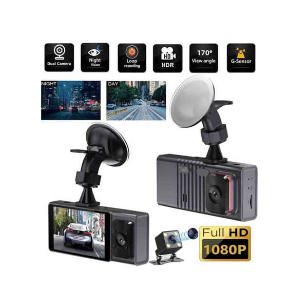 دوربین ثبت وقایع خودرو 3 لنز مدل S4 -WiFi — تصویر ۹