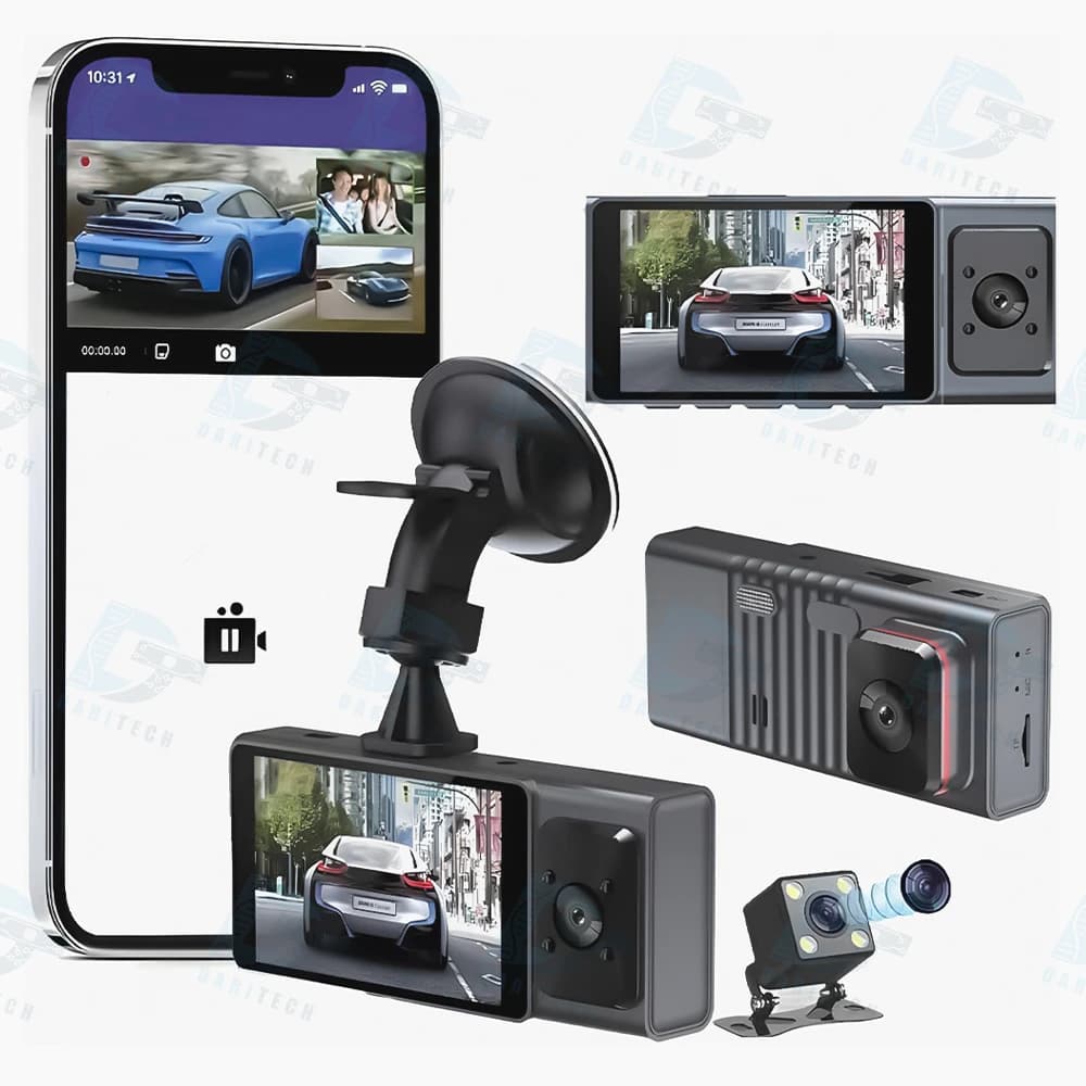 دوربین ثبت وقایع خودرو 3 لنز مدل S4 -WiFi — تصویر ۱۱