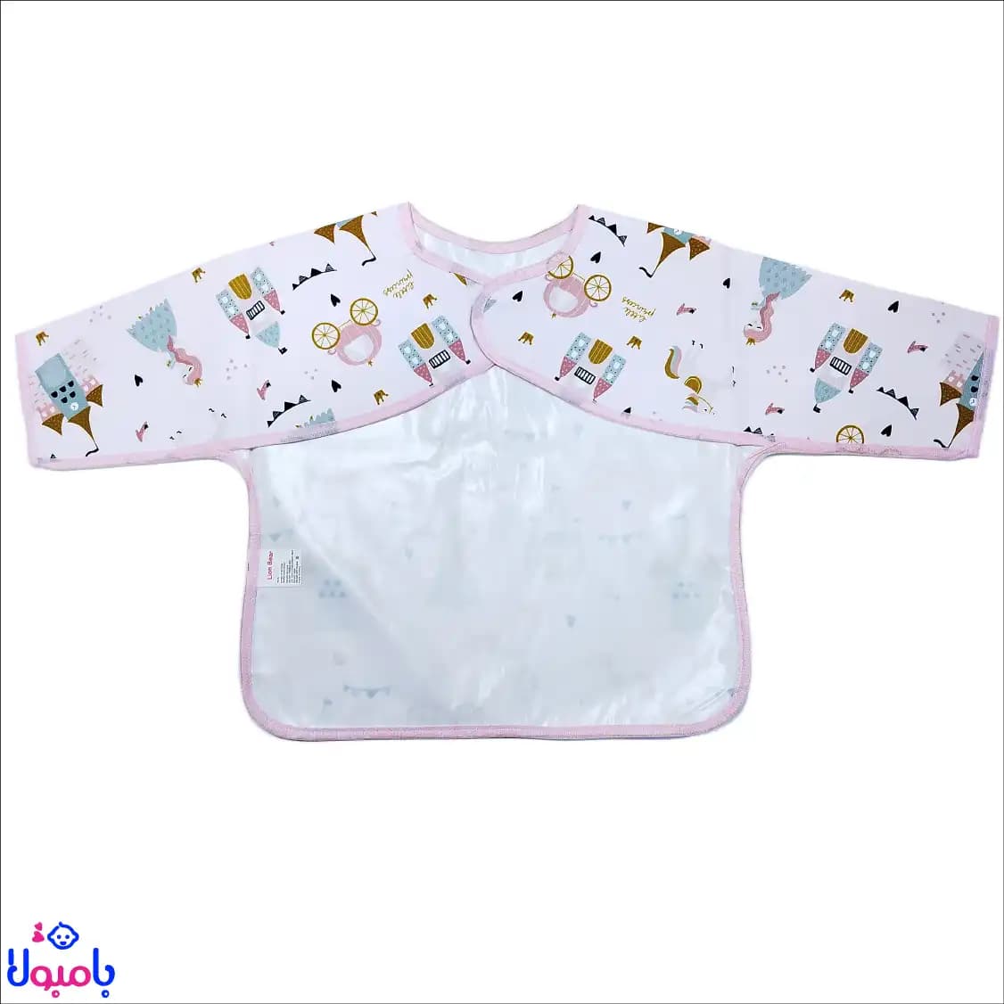 پیشبند آستین دار بچه گانه طرح پرنسس 37*34 سانتی متر — تصویر ۳