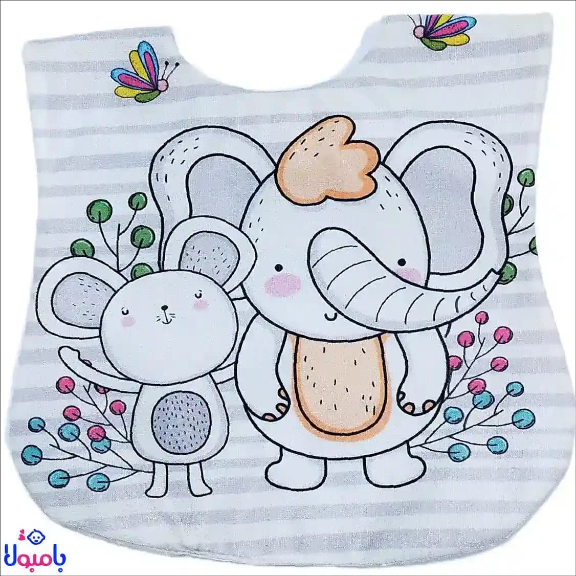 پیشبند بچه گانه طرح فیل وموش31*25 سانتی متر