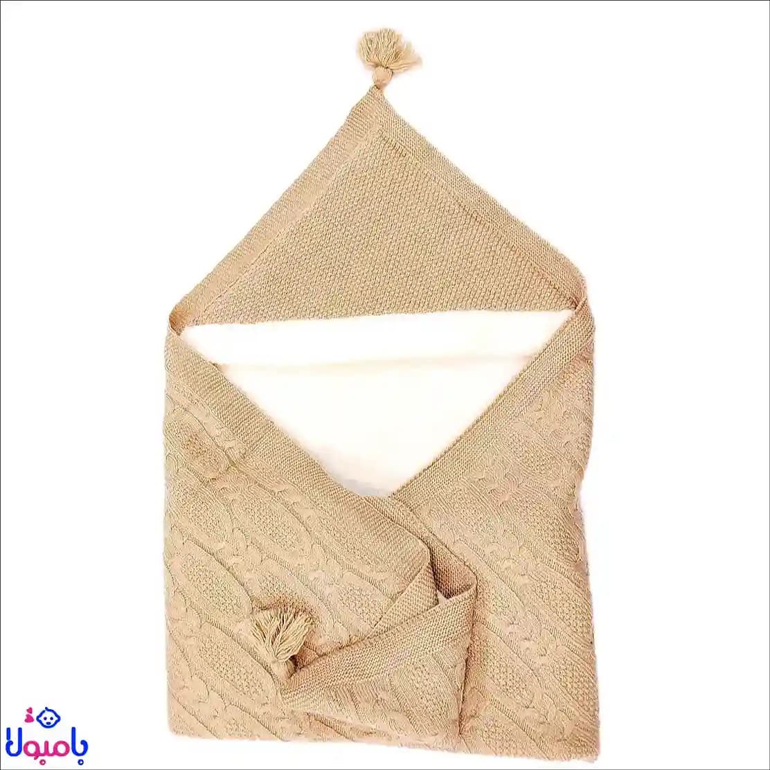 پتو دور پیچ بافت کرم کارترز 100*90سانتی متر