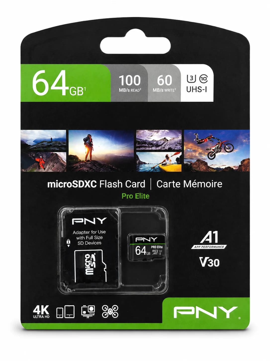 کارت حافظه پی ان وای مدل Elite ظرفیت 64 گیگابایت کلاس 10 استاندارد UHS-I U1 سرعت 100MB/s — تصویر ۹