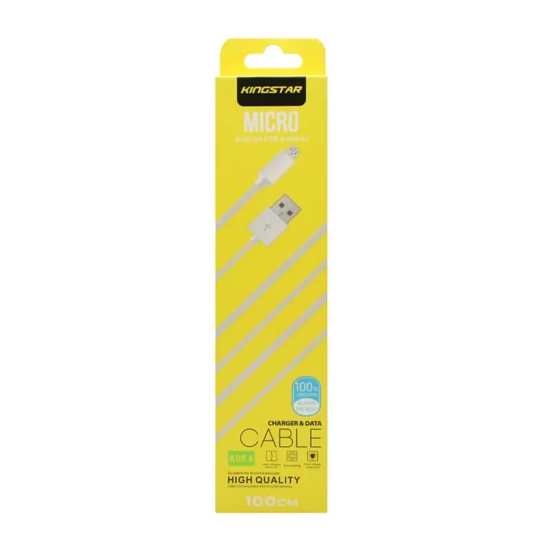 کابل تبدیل USB به microUSB کینگ استار مدل K08A طول 1 متر | Kingstar — تصویر ۵