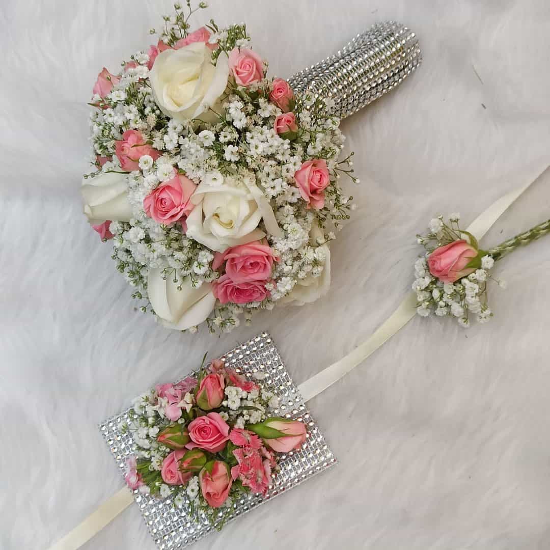 دسته گل عروس کد 30