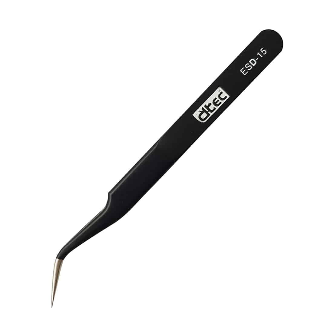 پنس سر کج آنتی استاتیک برند DTEC مدل ESD-15