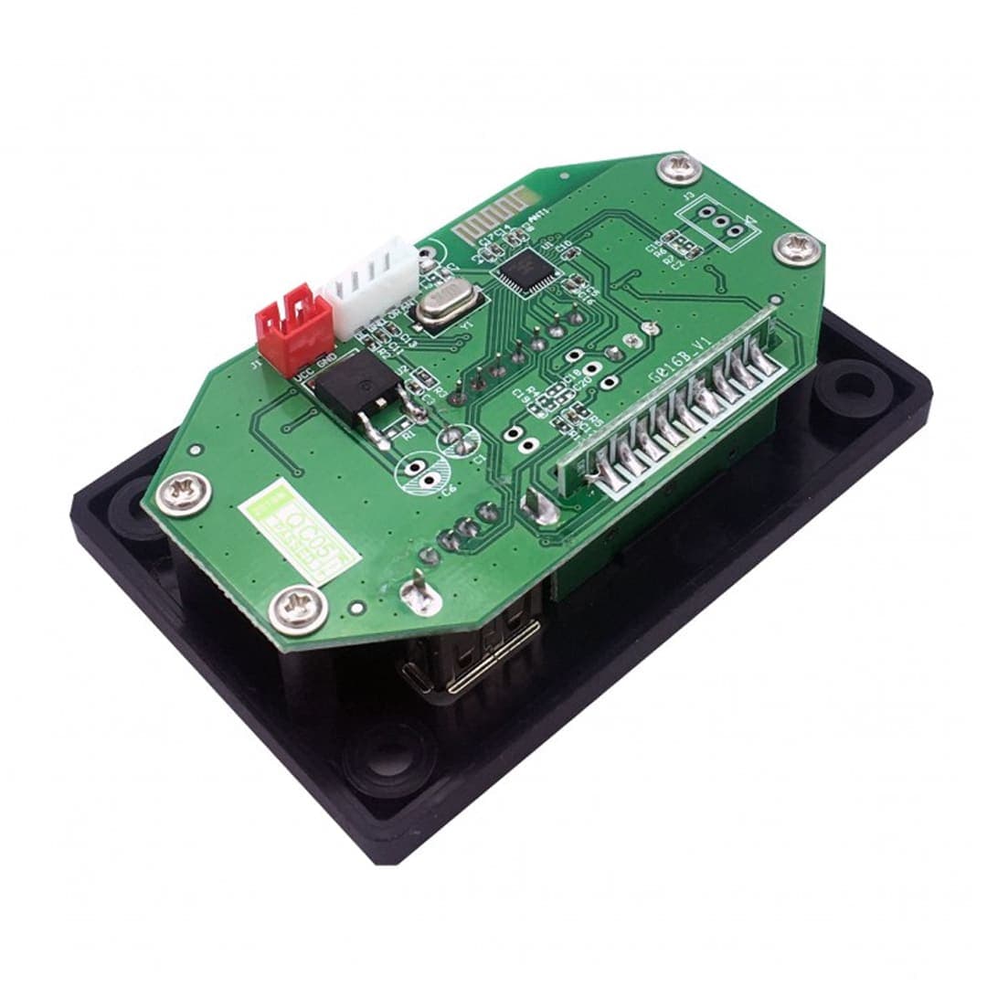 پخش کننده بلوتوثی 12V پنلی MP3 پشتیبانی از MicroSD و USB با ریموت کنترل مدل G016B — تصویر ۹