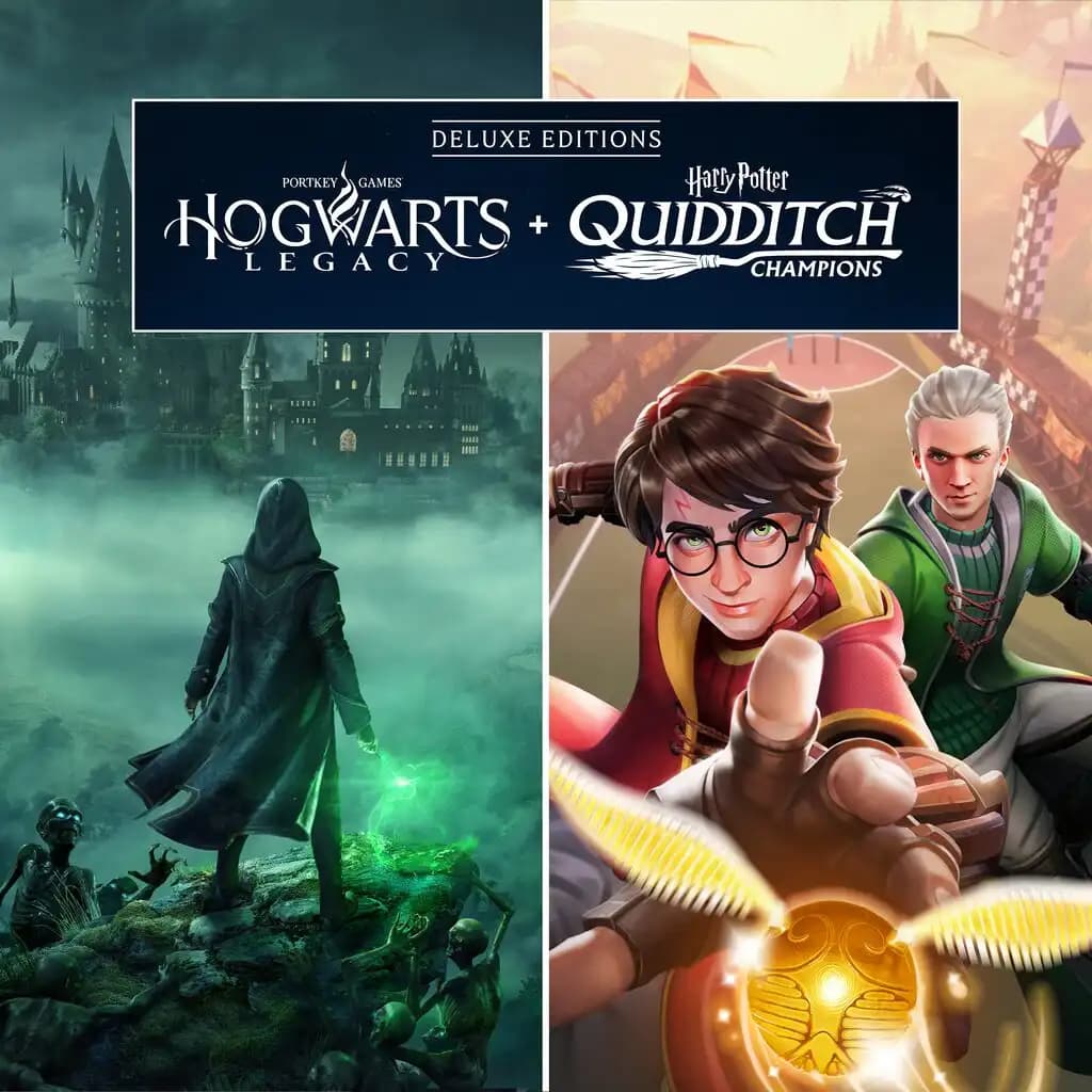 Hogwarts Legacy + Harry Potter Quidditch Champions Deluxe Editions Bundle