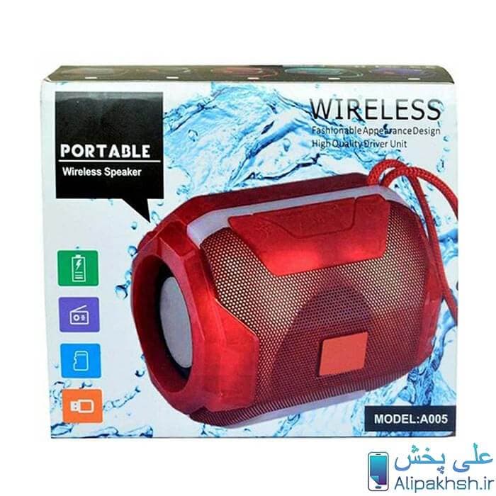 اسپیکر بلوتوثی قابل حمل مدل A005 کد 2021 — تصویر ۷