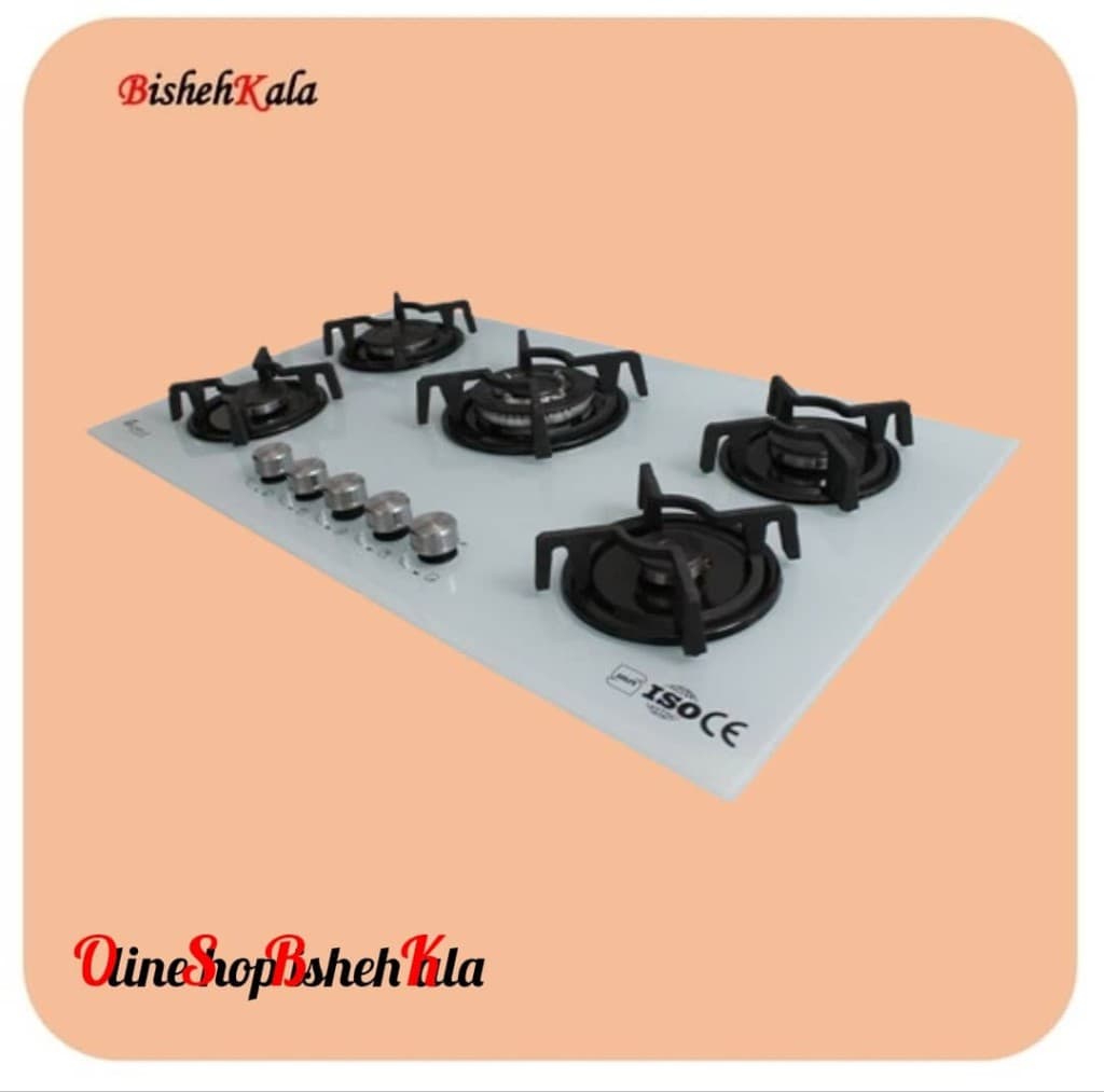 اجاق گاز صفحه ای پنج شعله مدل GO5NL – C12W کد(96)