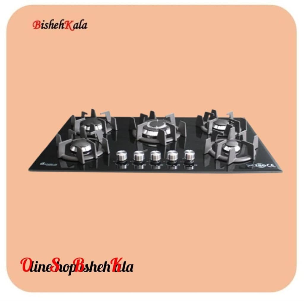 اجاق گاز صفحه ای 5 شعله مدل G05NL – C8B کد(96)