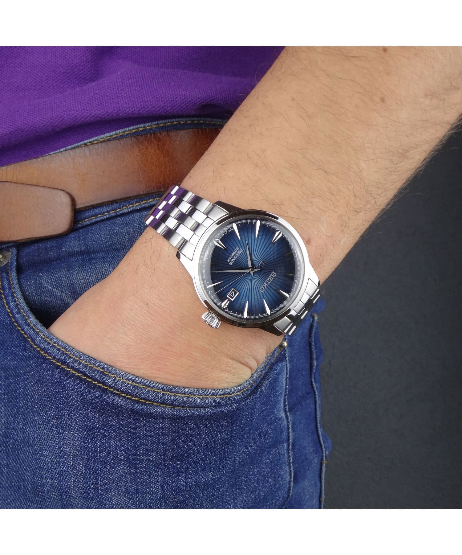 ساعت مچی مردانه سیکو Seiko SRPB41J1 – اتوماتیک با بند استیل — تصویر ۸