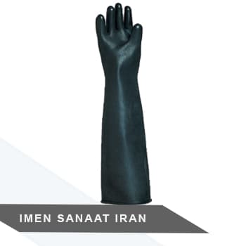 دستکش ایمنی لاستیکی ضخیم جهت آبکاری