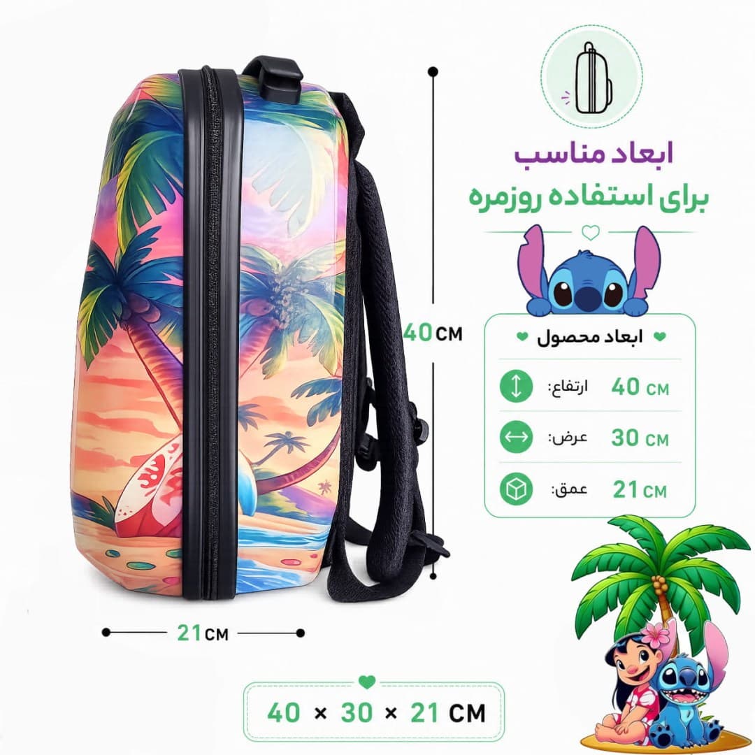 کوله پشتی مارینوکس مارول MS1050 طرح استیچ — تصویر ۶