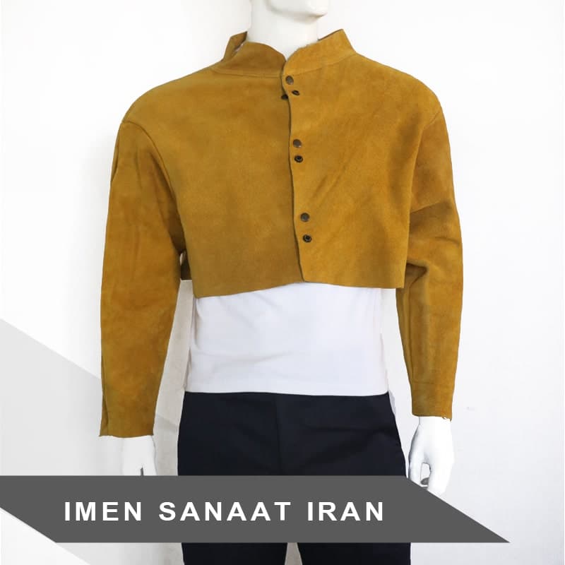 لباس کار کت نیم تنه چرم جوشکاری