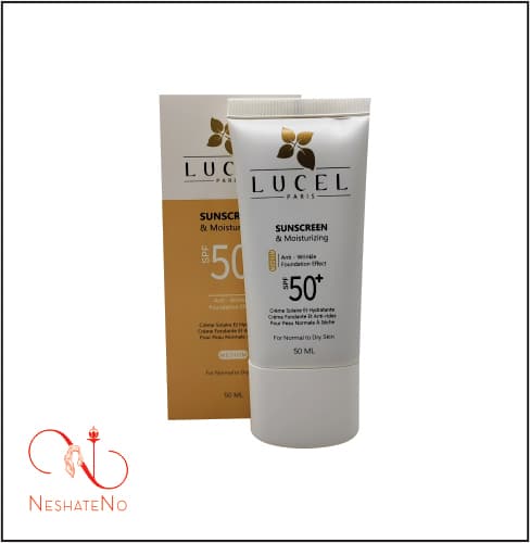 ضدآفتاب لوسل پوست خشک رنگ متوسط حجم 50میل LUCEL