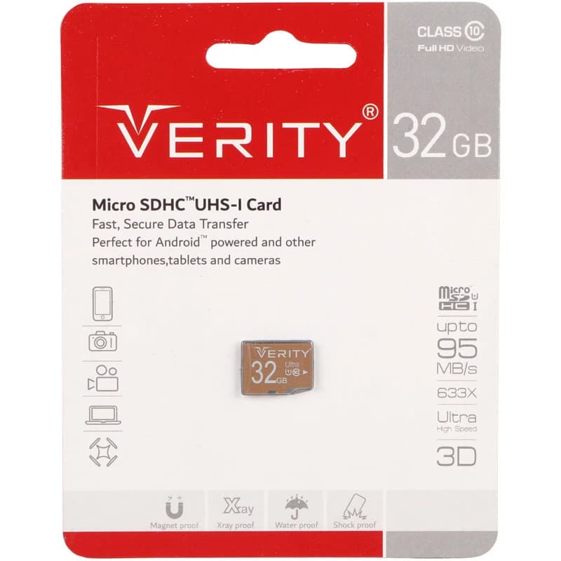 رم میکرو 32 گیگ وریتی Verity U106 U1 95MB/s — تصویر ۱۰