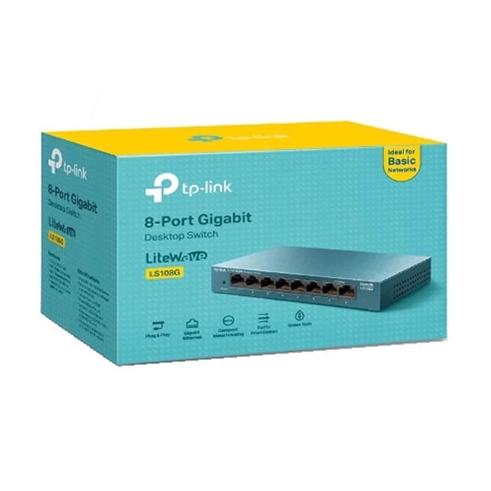 سوئیچ 8 پورت گیگابیتی و دسکتاپ تی پی لینک مدل LS108G — تصویر ۸