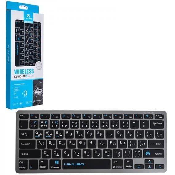 کیبورد بی سیم / بلوتوث میکاسو (MIKUSO) مدل KB-BW05