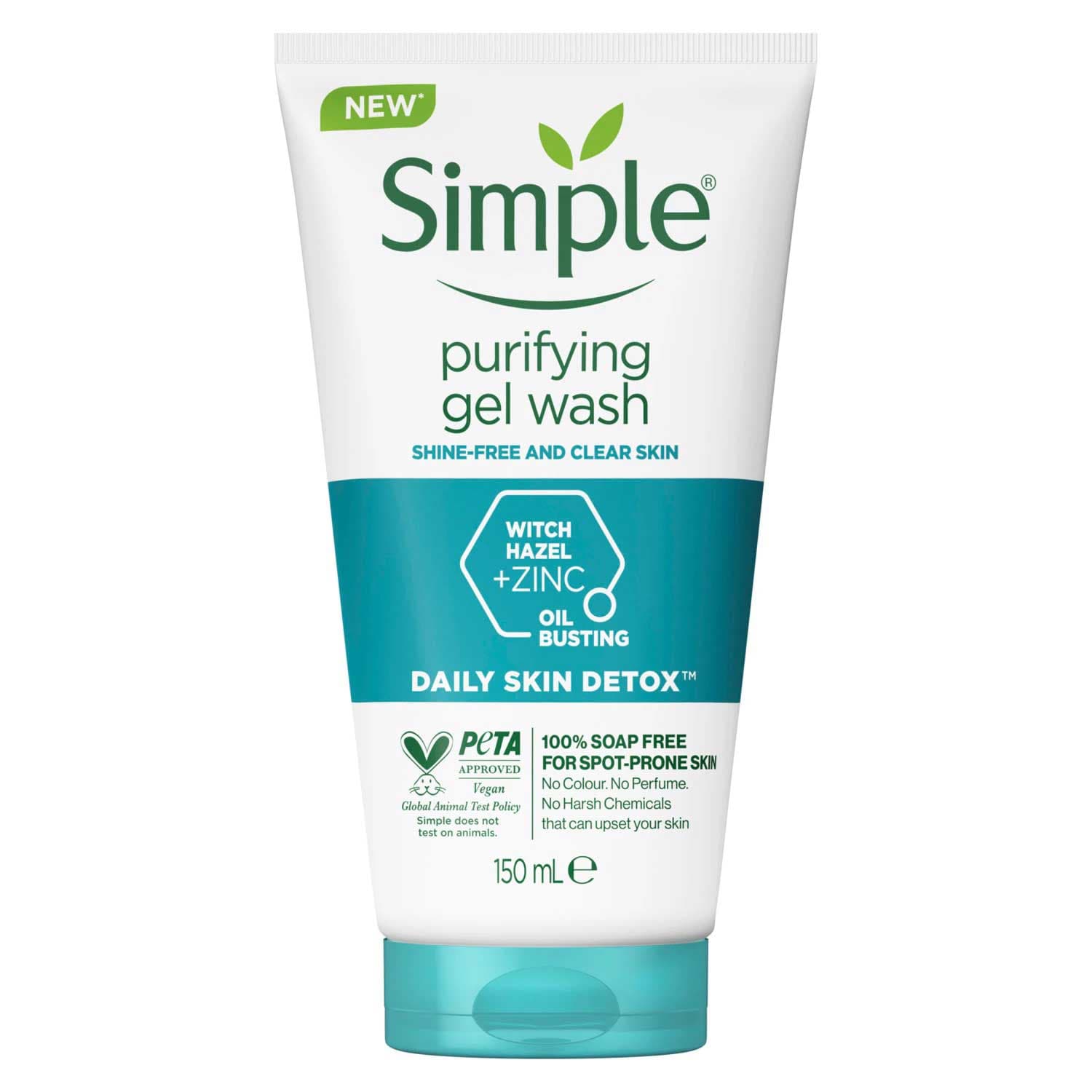 ژل شستشو صورت سیمپل مدل Purifying اصل