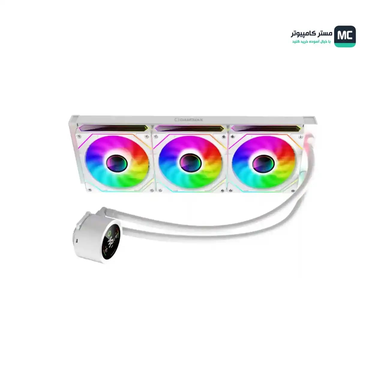 خنک کننده مایع پردازنده گیم مکس IceBurg 360 Digital White — تصویر ۹