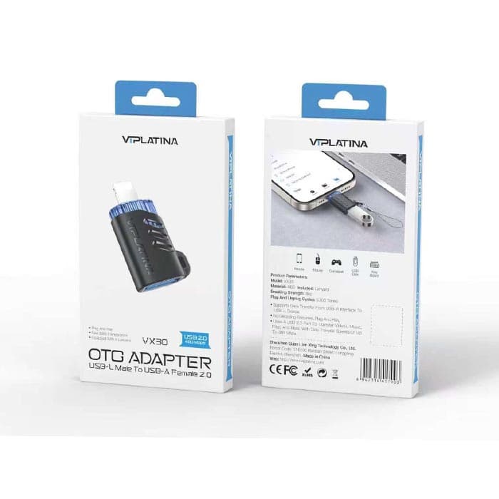 تبدیل اوتیجی لایتنینگ VIPLATINA VX30 OTG — تصویر ۴