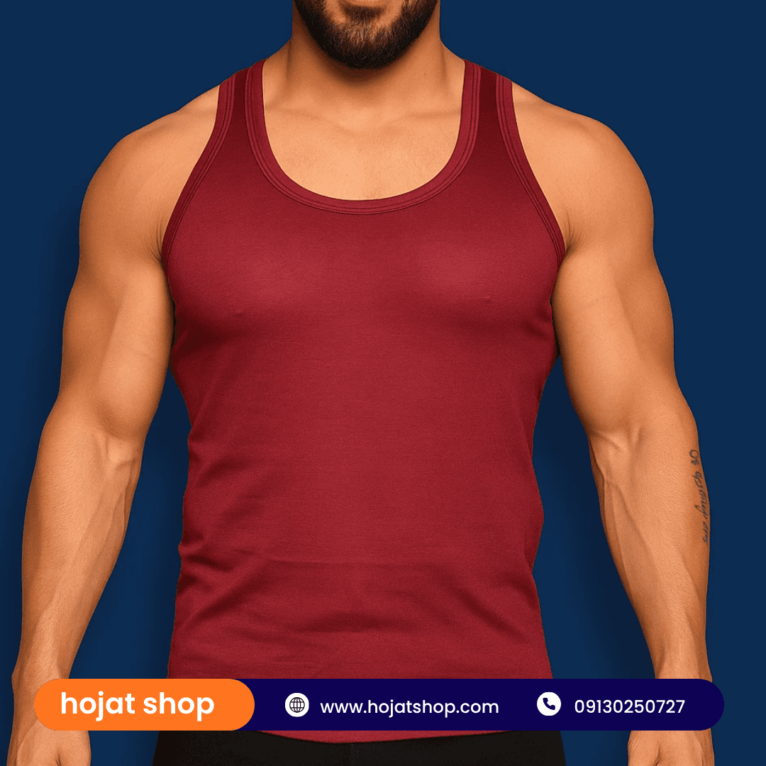 زیرپوش رکابی یکرو مردانه شش رنگ(رنگ رندوم) جین 12 عددی