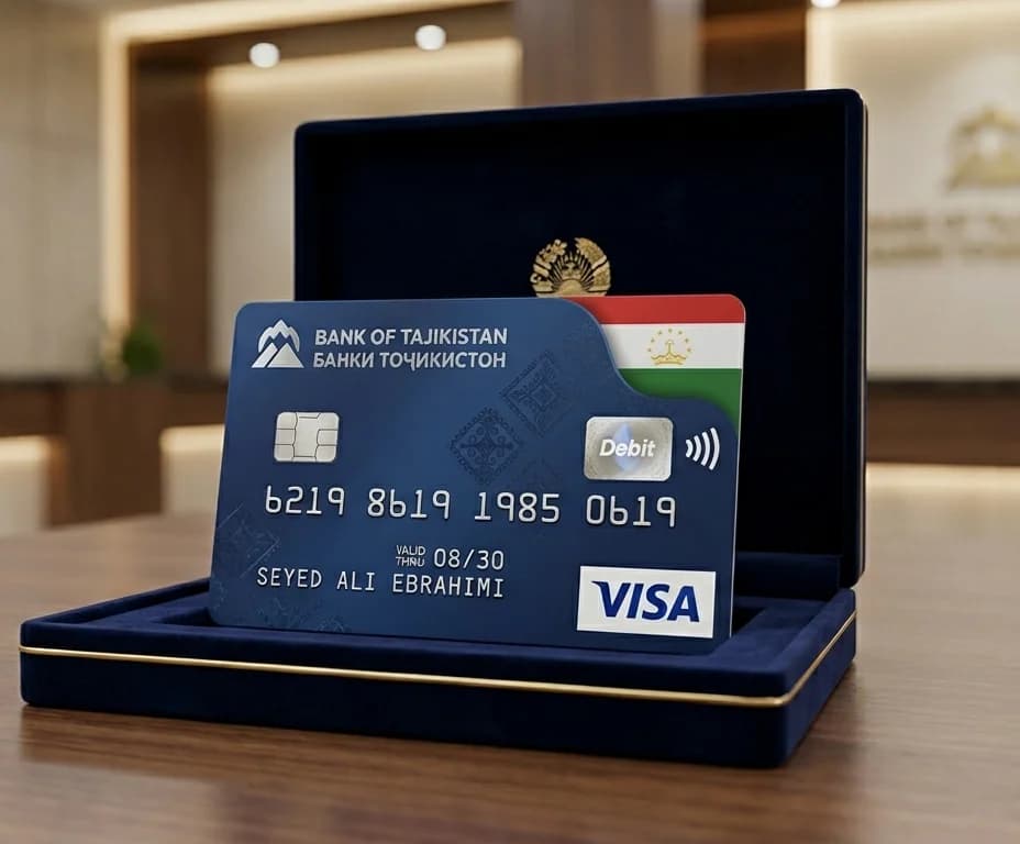 افتتاح حساب بین المللی ویزا کارت تاجیکستان Debit — تصویر ۳
