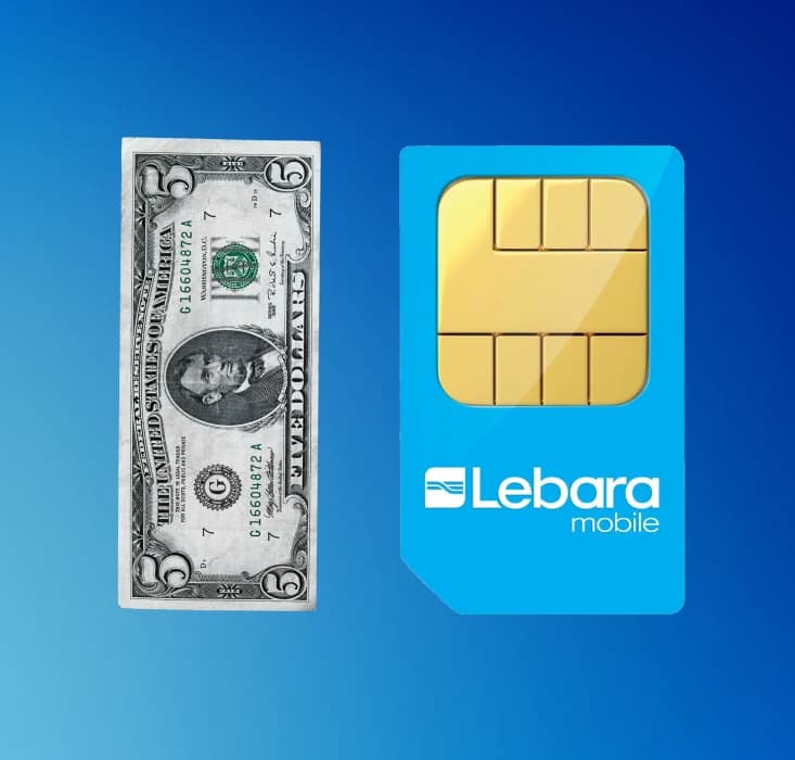 سیم کارت لبارا انگلیس با 5 پوند شارژ