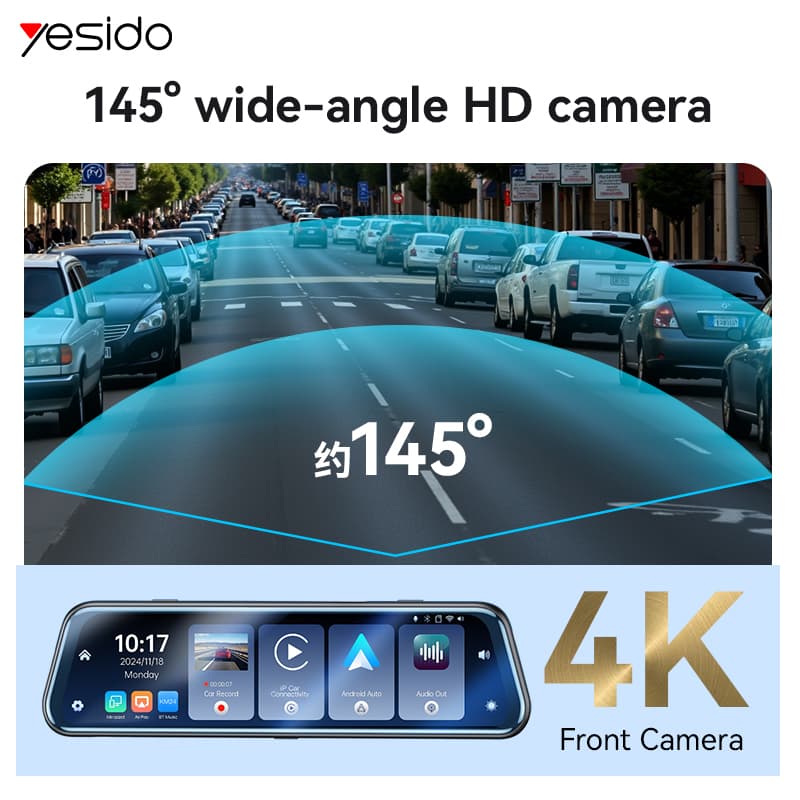 دوربین ثبت وقایع خودرو یسیدو YESIDO KM24 — تصویر ۱۲