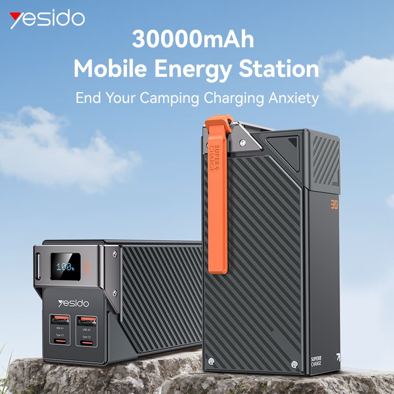پاوربانک فست یسیدو PD+QC YESIDO YP62 ظرفیت 30000 میلی آمپر ساعت — تصویر ۷