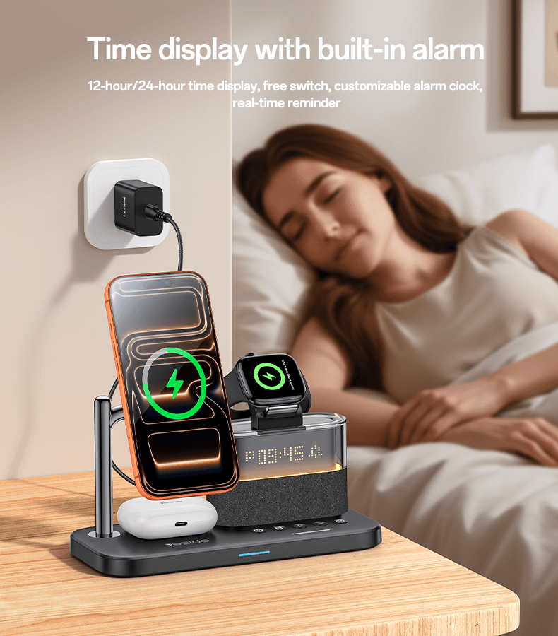 شارژر وایرلس 6IN1 25W یسیدو YESIDO DS37 — تصویر ۶