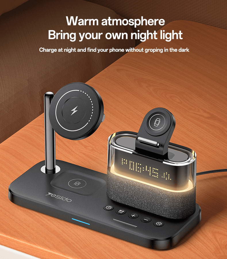 شارژر وایرلس 6IN1 25W یسیدو YESIDO DS37 — تصویر ۷