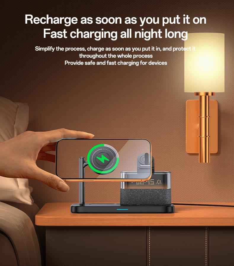 شارژر وایرلس 6IN1 25W یسیدو YESIDO DS37 — تصویر ۵