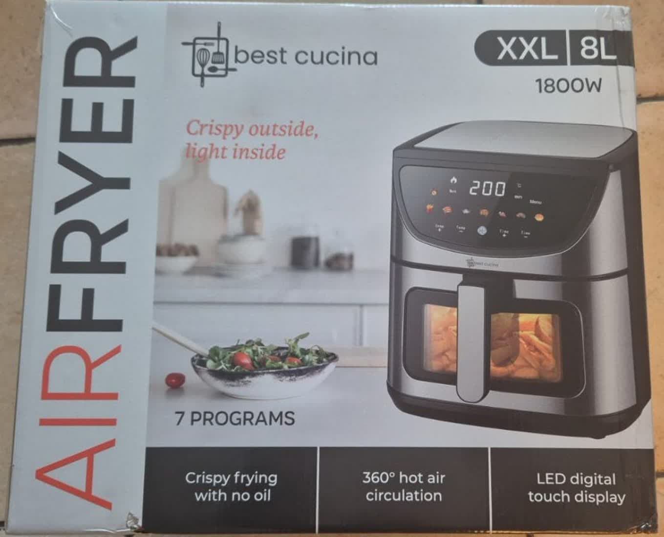سرخ کن بدون روغن Best Cucina مدل XXL 8L — تصویر ۵
