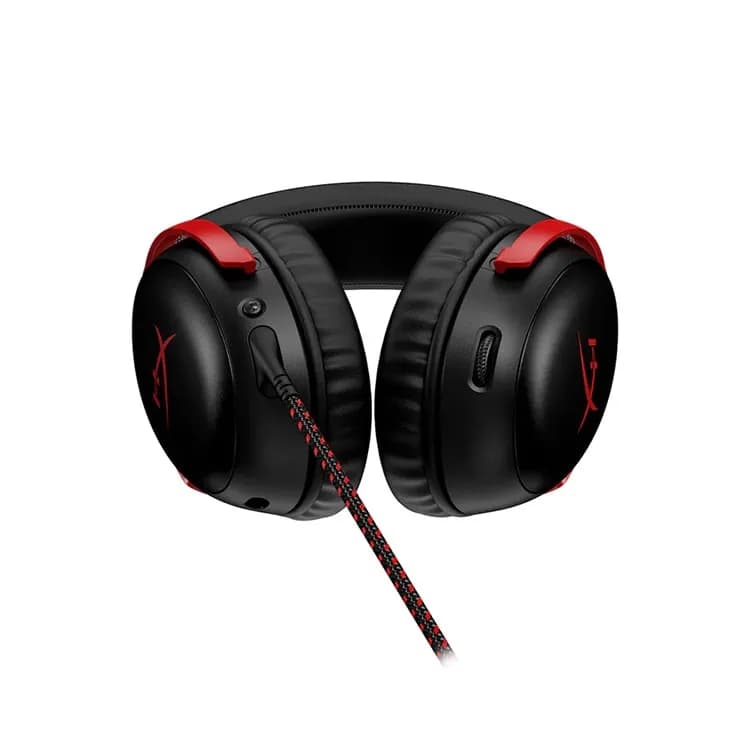 هدست HyperX Cloud 3 سیمی مشکی قرمز — تصویر ۳