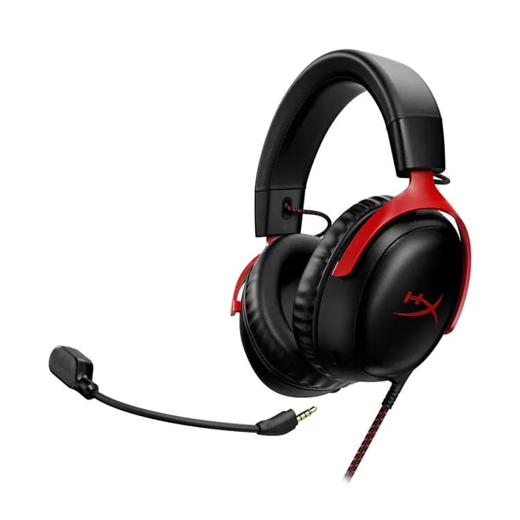 هدست HyperX Cloud 3 سیمی مشکی قرمز — تصویر ۷