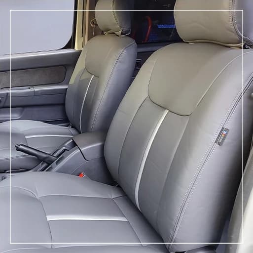 روکش صندلی نیسان رونیز Nissan مدل نوار وسط برند R-1404) ECCCO) — تصویر ۳