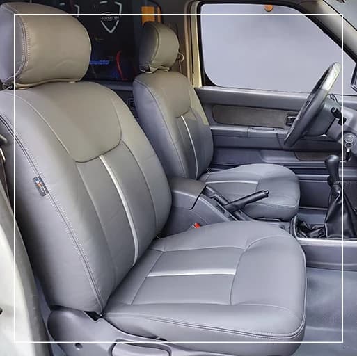 روکش صندلی نیسان رونیز Nissan مدل نوار وسط برند R-1404) ECCCO) — تصویر ۲