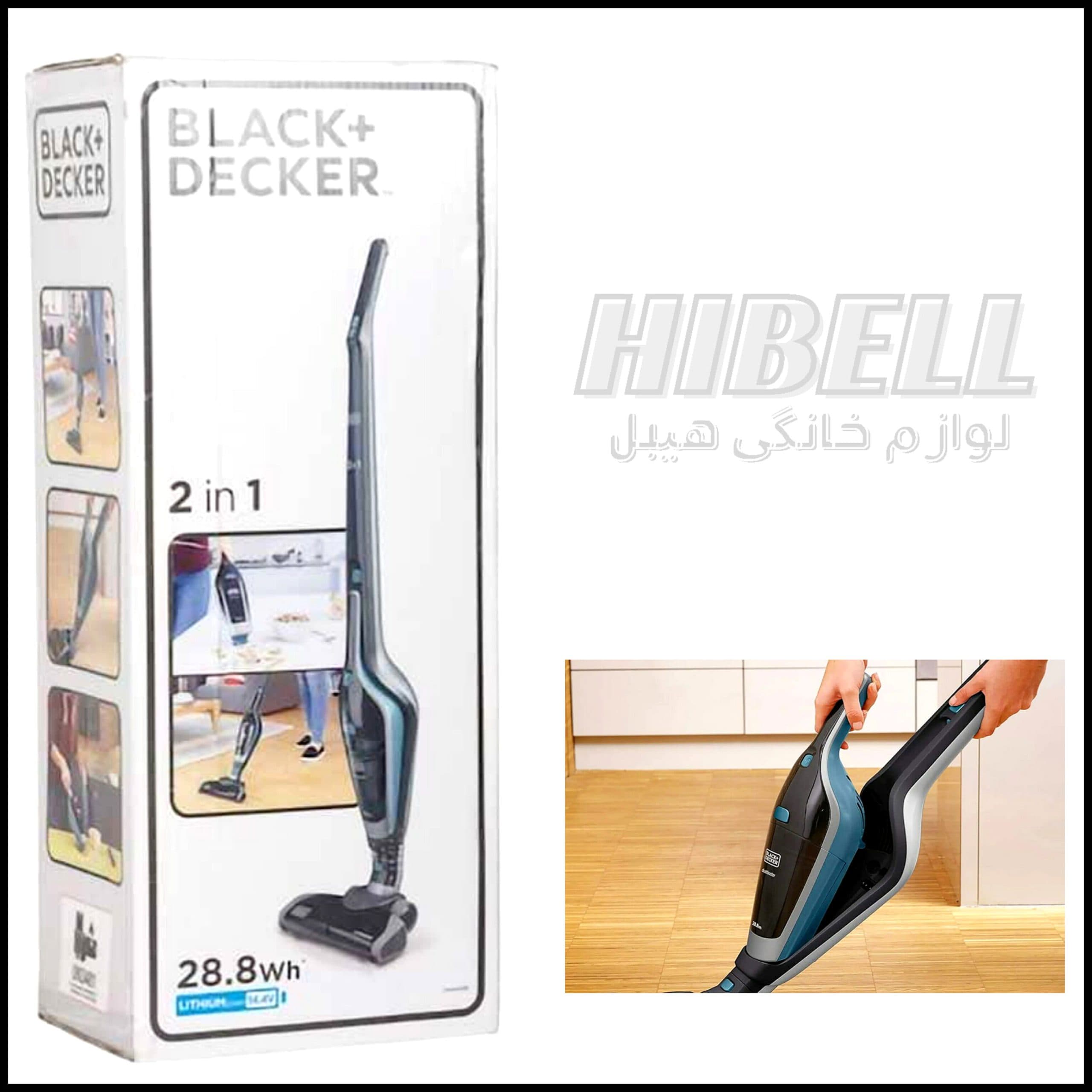 جارو شارژی بلک اند دکر 2 در 1 Black+Decker اصلی مدل SVA420