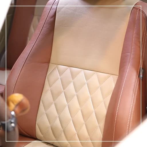 روکش صندلی نیسان پاترول Nissan مدل لمسه لوزی برند R-1400) ECCCO) — تصویر ۵